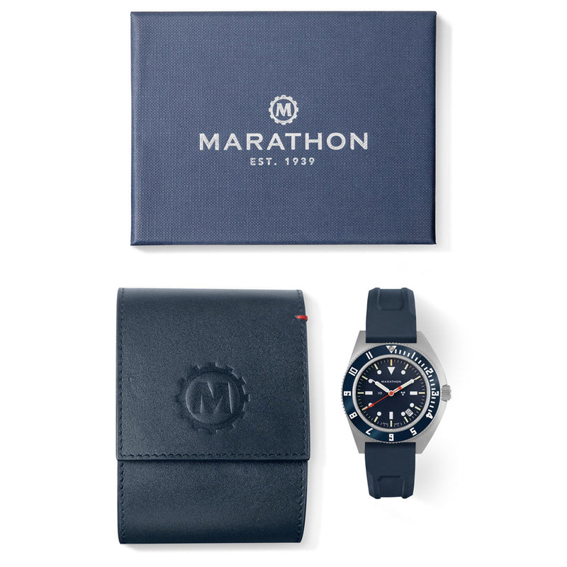 Marathon Swiss Steel Navigator Blue Yonder with Tritium Tubes #WW194013SS-1301