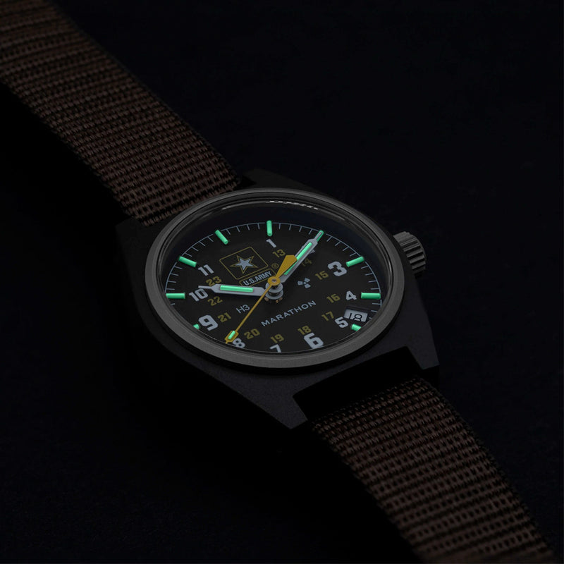 Marathon US Army General Purpose Quartz Watch in Sage Green #WW194015SG-US-Army Lume