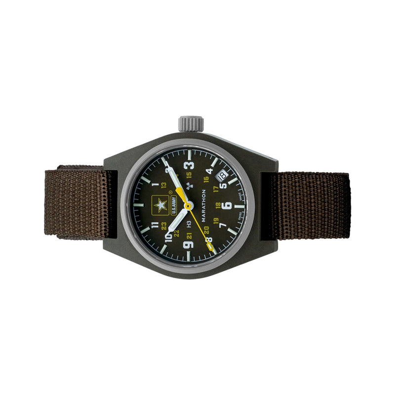 Marathon US Army General Purpose Quartz Watch in Sage Green #WW194015SG-US-Army Side
