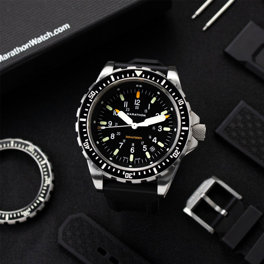 Marathon JSAR Swiss Quartz Dive Watch with sapphire crystal