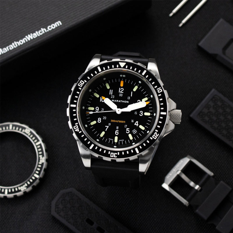 Marathon Swiss Made, JSAR Quartz Divers Watch with Sapphire Crystal #WW194018 lifestyle