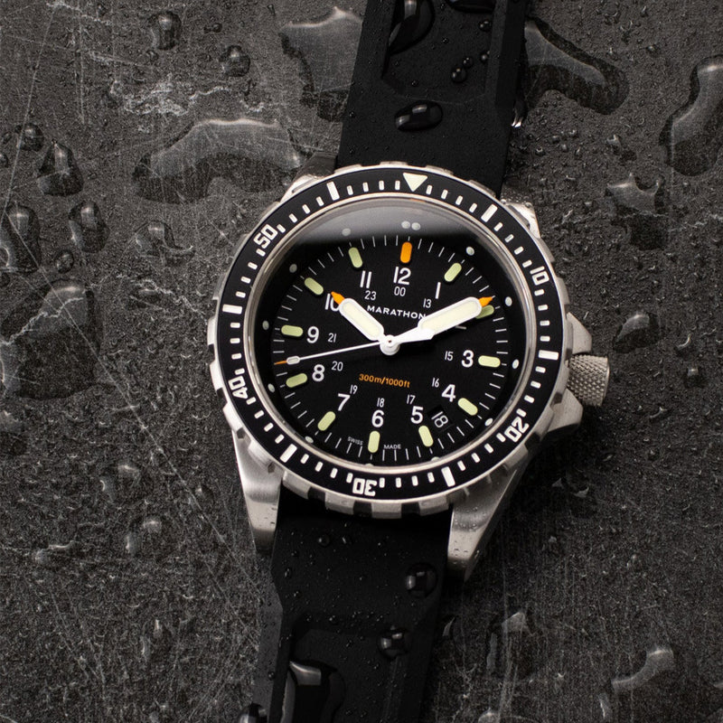 Marathon Swiss Made, JSAR Quartz Divers Watch with Sapphire Crystal #WW194018 lifestyle