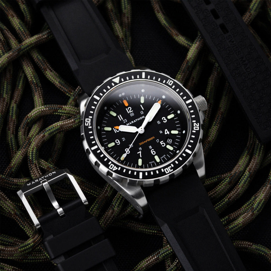 Marathon JSAR Swiss Quartz Dive Watch with sapphire crystal