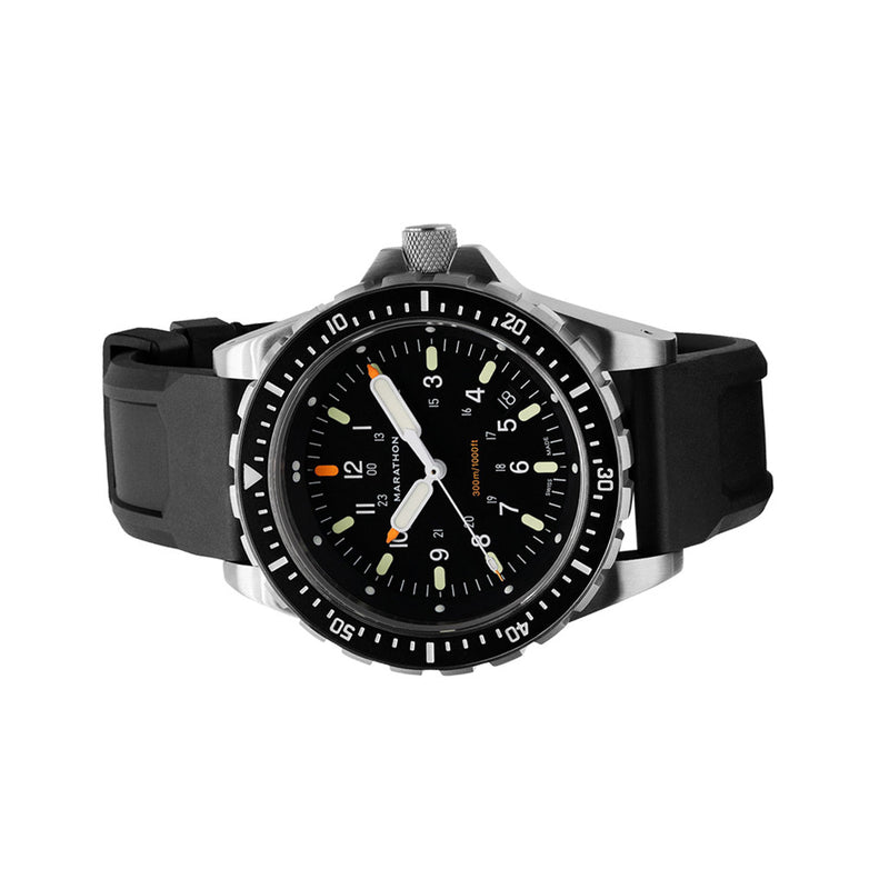 Marathon Swiss Made, JSAR Quartz Divers Watch with Sapphire Crystal #WW194018 side