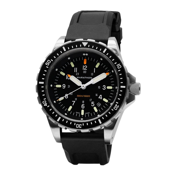 Marathon Swiss Made, JSAR Quartz Divers Watch with Sapphire Crystal #WW194018 zoom