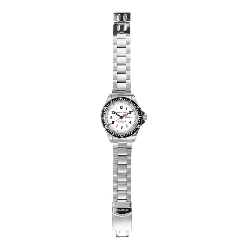 Marathon Jumbo Day-Date SAR Automatic Dive Watch with White Dial #WW194021-0509 full