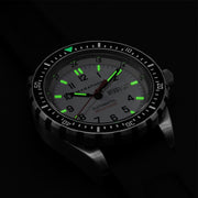 Marathon Jumbo Day-Date SAR Automatic Dive Watch with White Dial #WW194021-0530 lume