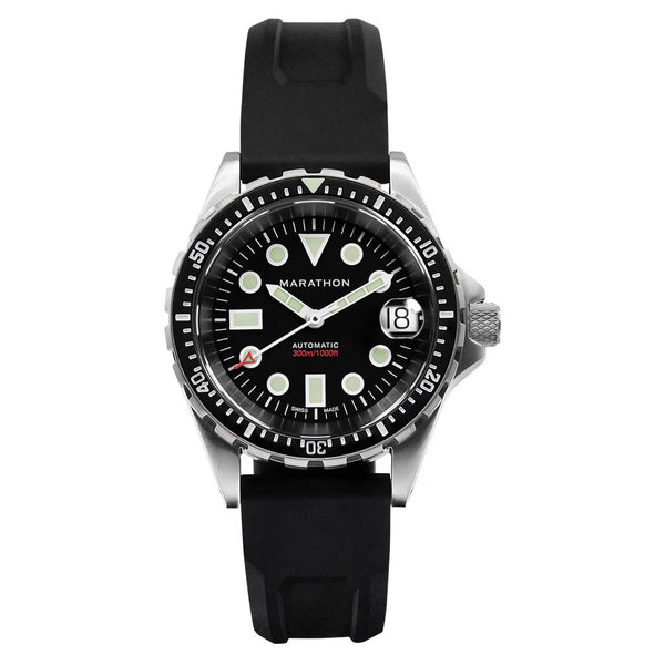 Marathon 36mm Automatic OSAR-D with Black Dial and Rubber Strap #WW194026SS-2030