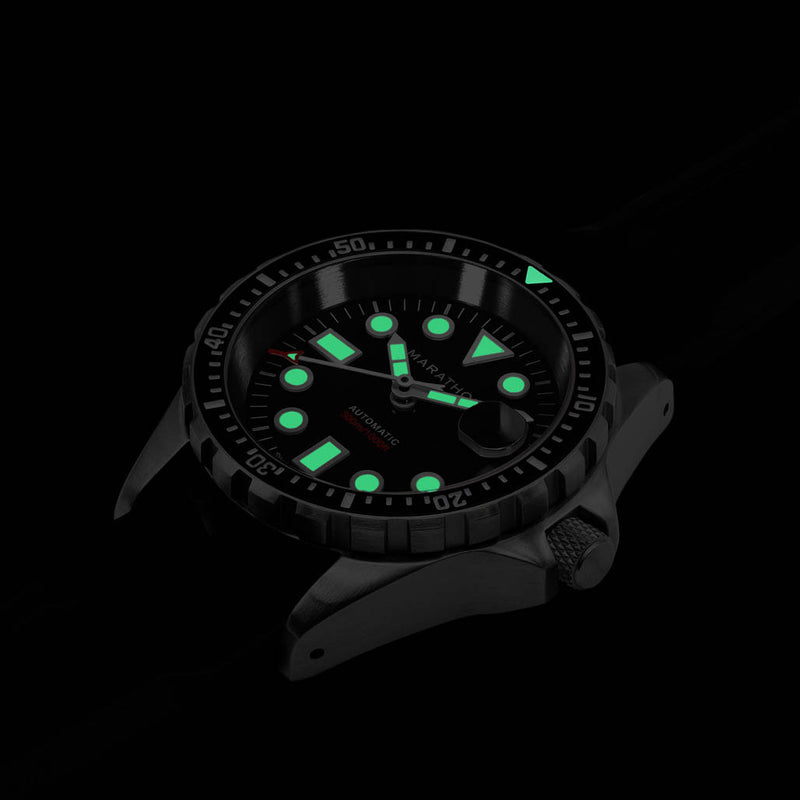 Marathon 36mm Automatic OSAR-D with Black Dial and Rubber Strap #WW194026SS-2030