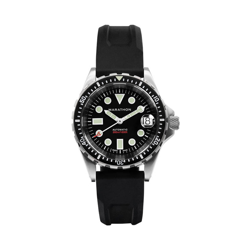 Marathon 36mm Automatic OSAR-D with Black Dial and Rubber Strap #WW194026SS-2030
