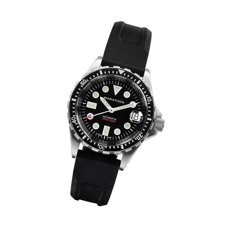Marathon 36mm Automatic OSAR-D with Black Dial and Rubber Strap #WW194026SS-2030
