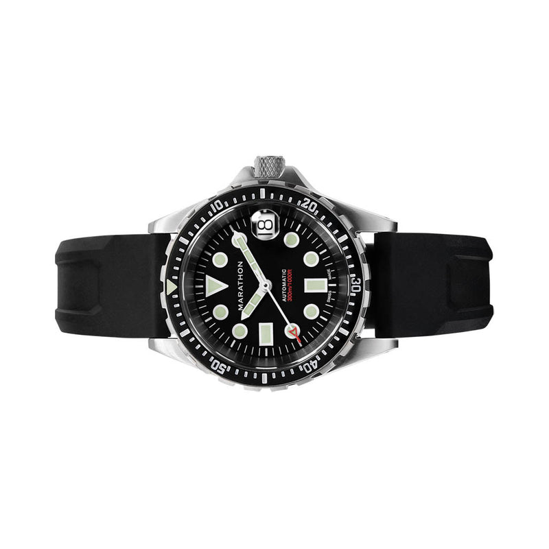 Marathon 36mm Automatic OSAR-D with Black Dial and Rubber Strap #WW194026SS-2030