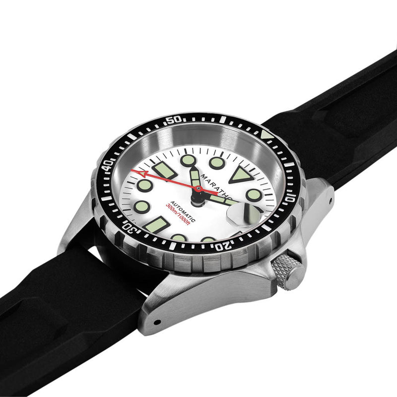 Marathon 36mm Automatic OSAR-D with Arctic Dial and Rubber Strap #WW194026SS-2530