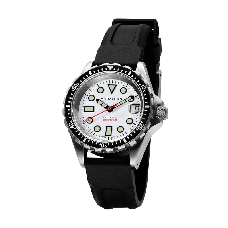 Marathon 36mm Automatic OSAR-D with Arctic Dial and Rubber Strap #WW194026SS-2530