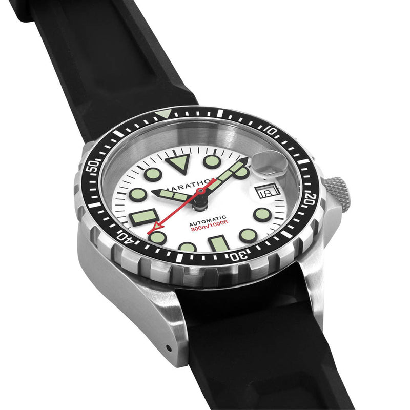 Marathon 36mm Automatic OSAR-D with Arctic Dial and Rubber Strap #WW194026SS-2530