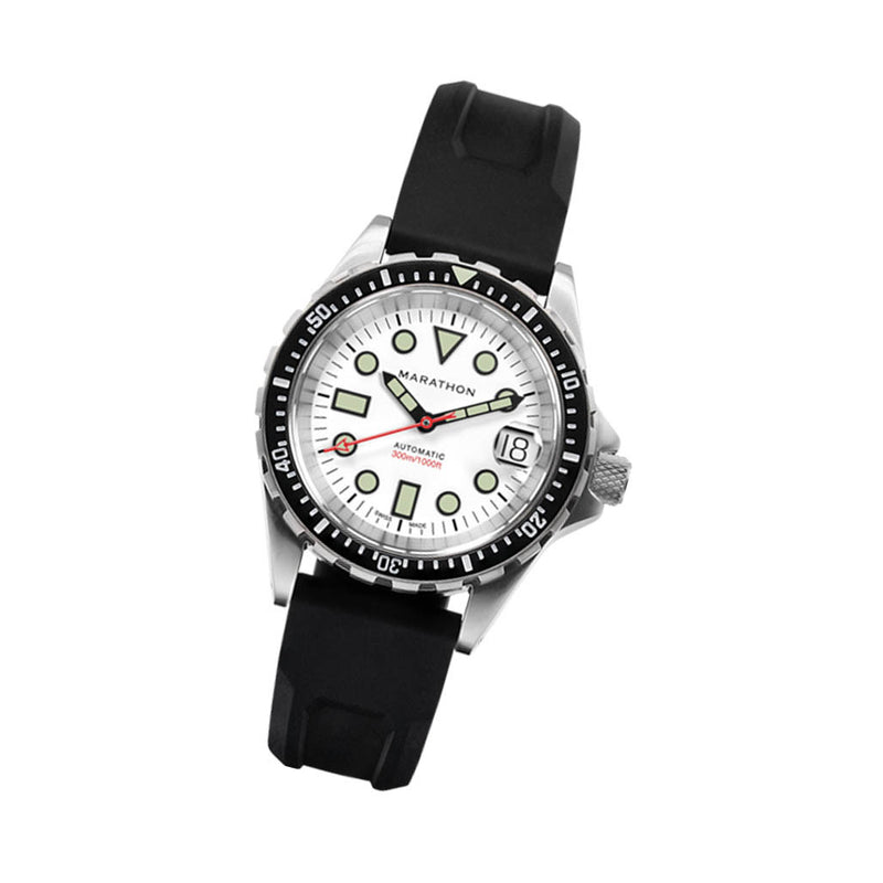 Marathon 36mm Automatic OSAR-D with Arctic Dial and Rubber Strap #WW194026SS-2530