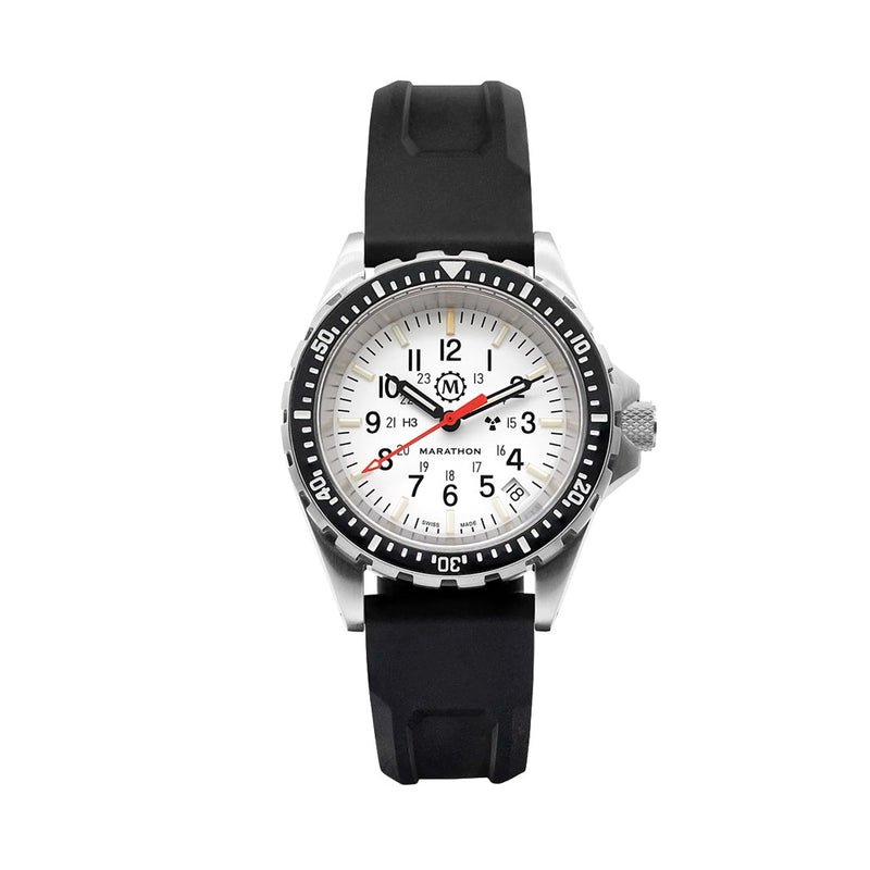Marathon (Medium) Swiss Made, Arctic TSAR Quartz Military Divers Watch with Sapphire Crystal #WW194027-WD