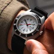 Marathon Swiss 41mm Automatic Arctic (No-Date) Navigator on Ballistic Nylon #WW194029SS-0501