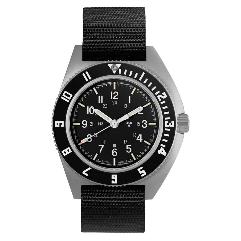 Marathon Swiss 41mm Automatic (No-Date) Navigator on Ballistic Nylon #WW194029SS-0801