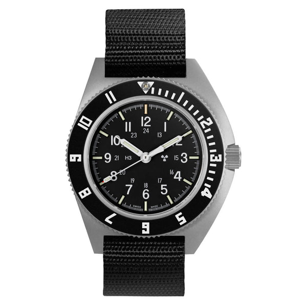 Marathon Swiss 41mm Automatic (No-Date) Navigator on Ballistic Nylon #WW194029SS-0801