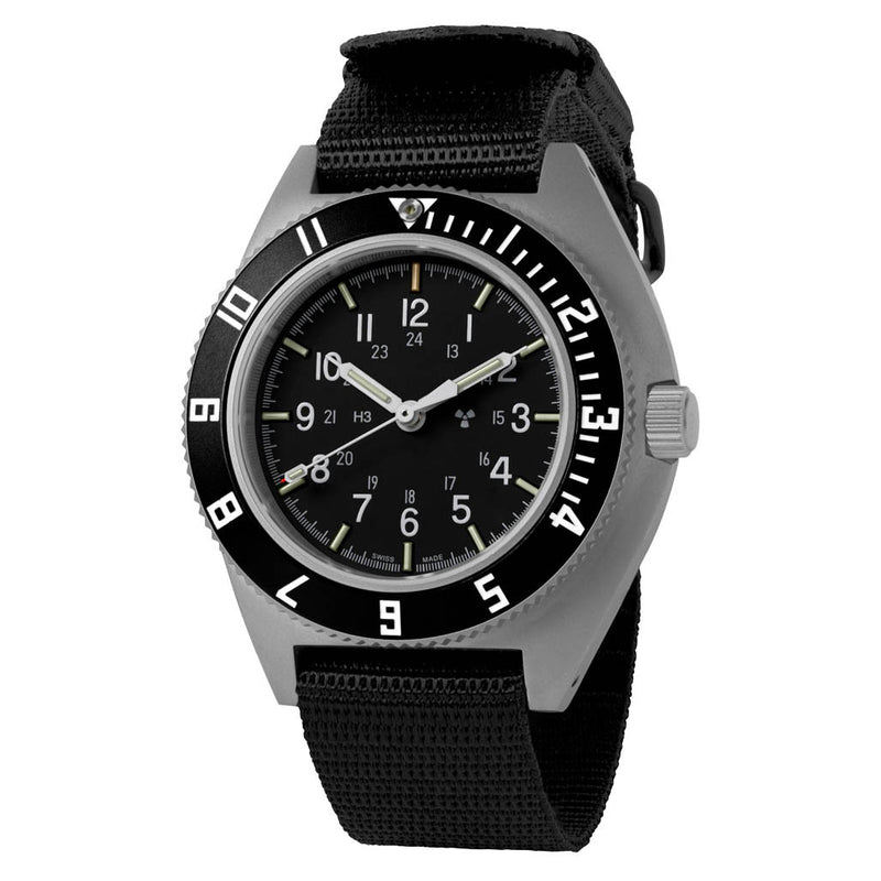 Marathon Swiss 41mm Automatic (No-Date) Navigator on Ballistic Nylon #WW194029SS-0801