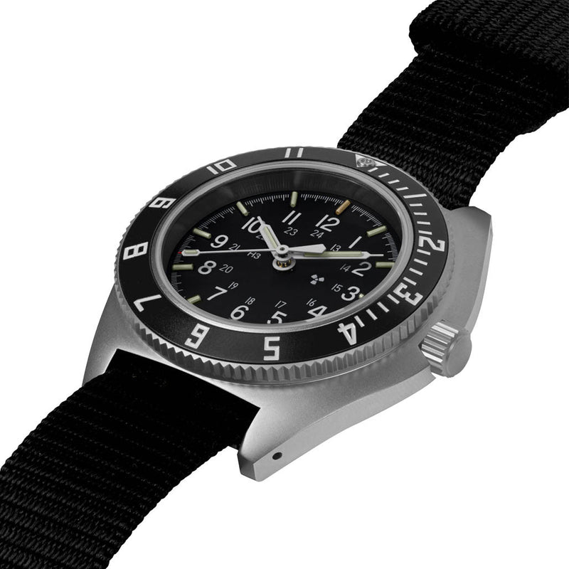 Marathon Swiss 41mm Automatic (No-Date) Navigator on Ballistic Nylon #WW194029SS-0801