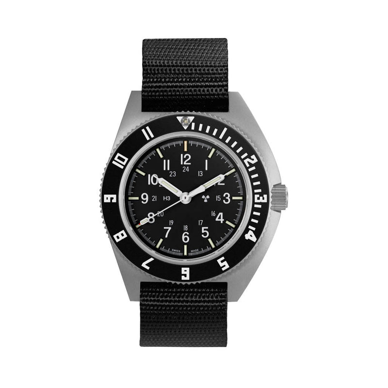 Marathon Swiss 41mm Automatic (No-Date) Navigator on Ballistic Nylon #WW194029SS-0801