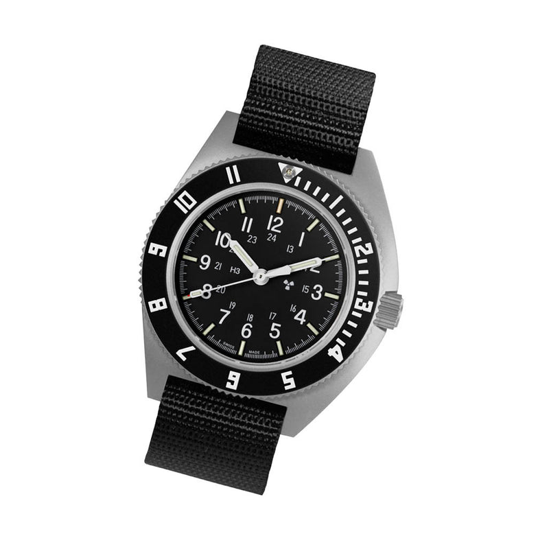 Marathon Swiss 41mm Automatic (No-Date) Navigator on Ballistic Nylon #WW194029SS-0801