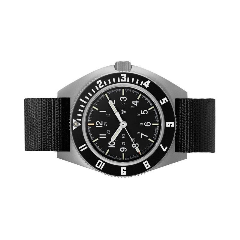 Marathon Swiss 41mm Automatic (No-Date) Navigator on Ballistic Nylon #WW194029SS-0801