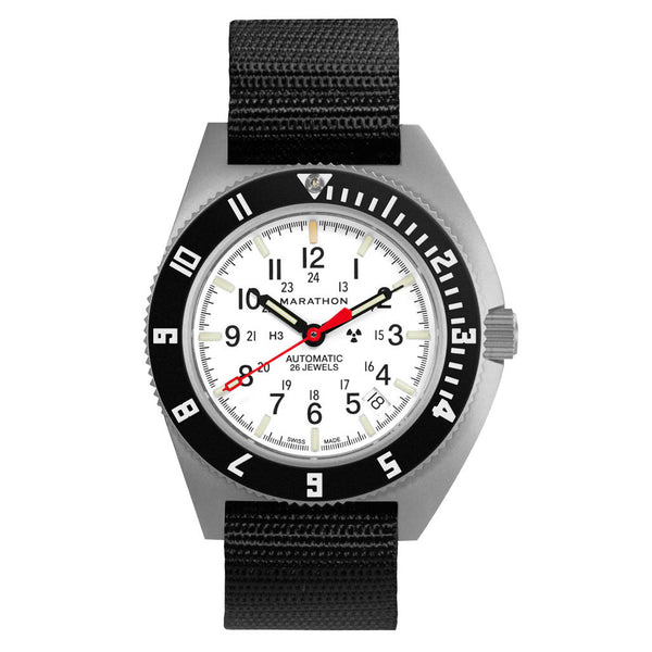 Marathon Swiss 41mm Automatic Arctic Navigator on Ballistic Nylon #WW194030SS-0501