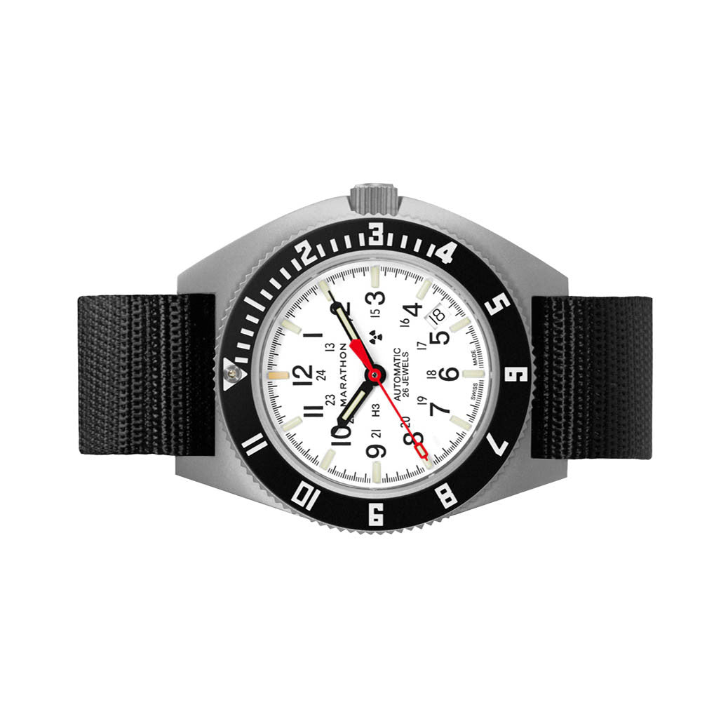 Marathon Swiss 41mm Automatic Arctic Navigator on Ballistic Nylon