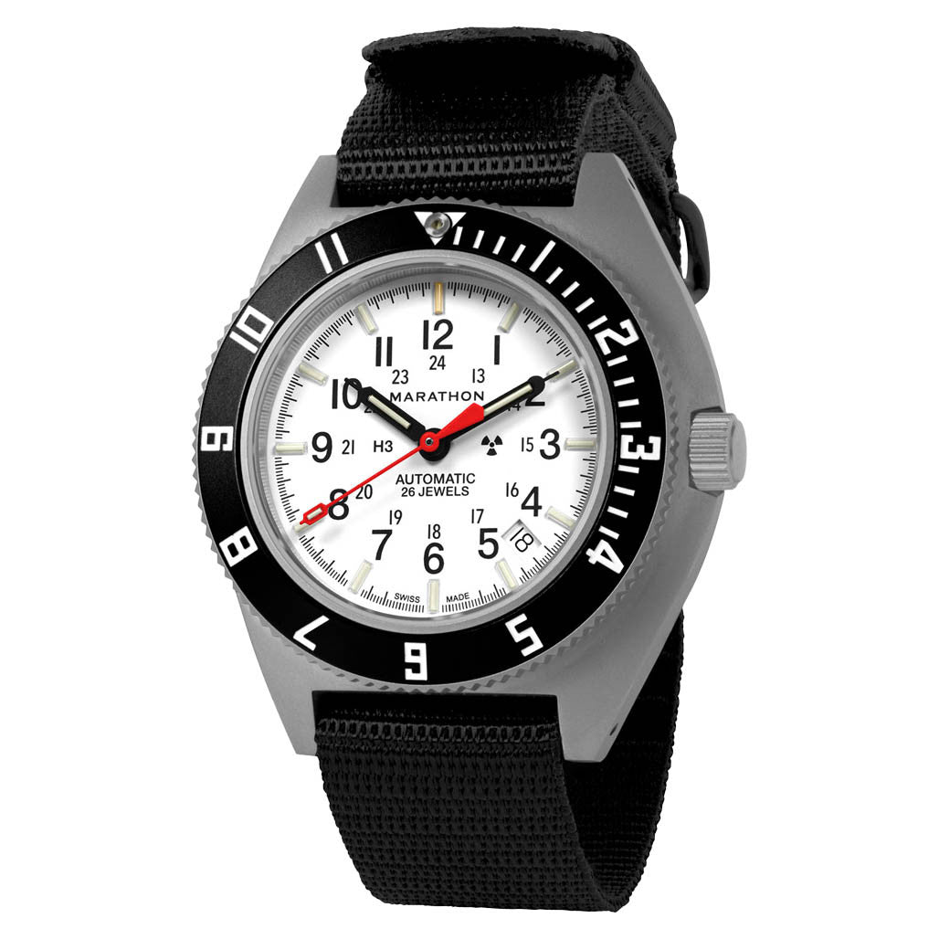Marathon Swiss 41mm Automatic Arctic Navigator on Ballistic Nylon