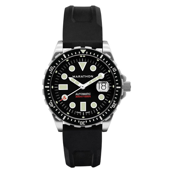 Marathon 46mm Automatic OSAR-D with Black Dial and Rubber Strap #WW194037SS-2030