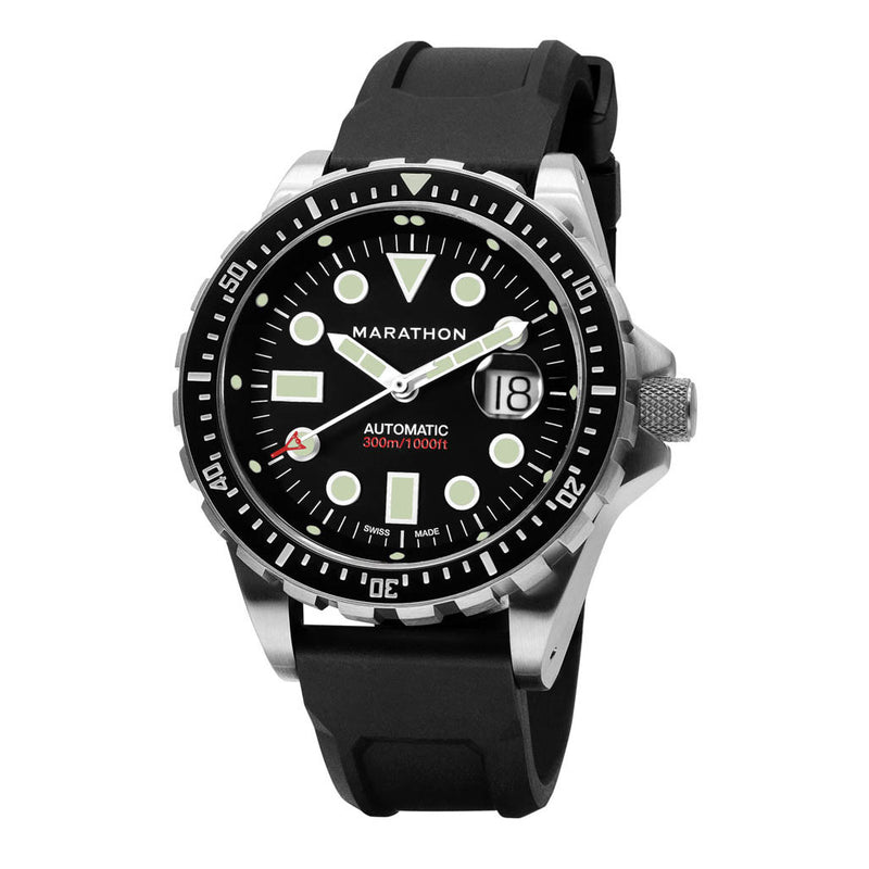 Marathon 46mm Automatic OSAR-D with Black Dial and Rubber Strap #WW194037SS-2030