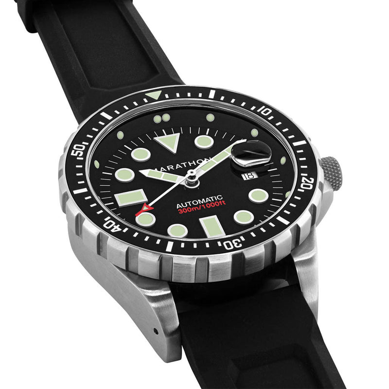 Marathon 46mm Automatic OSAR-D with Black Dial and Rubber Strap #WW194037SS-2030