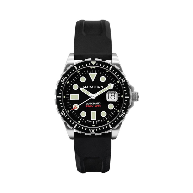 Marathon 46mm Automatic OSAR-D with Black Dial and Rubber Strap #WW194037SS-2030