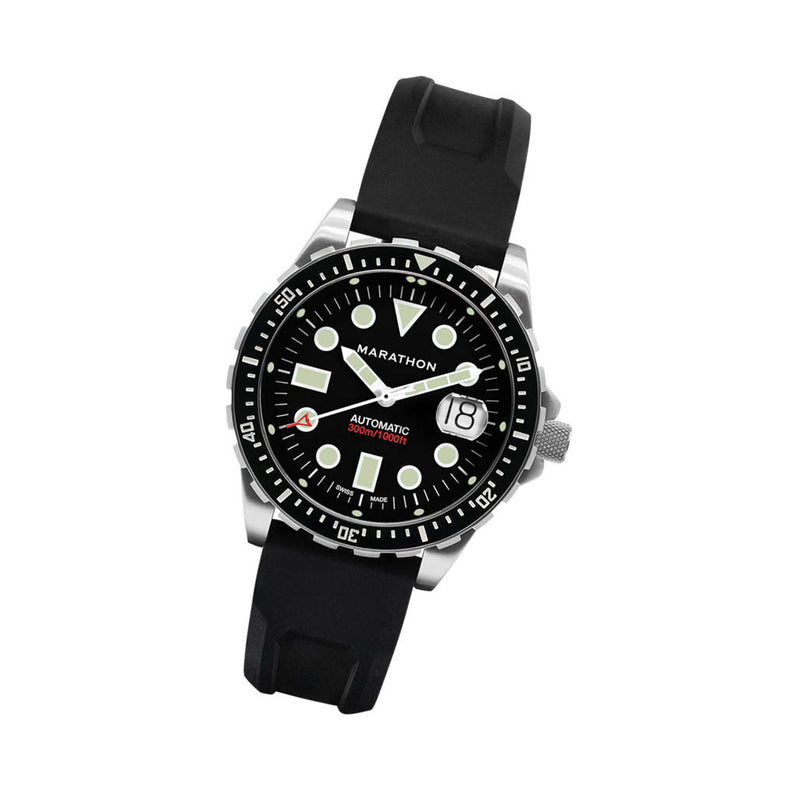 Marathon 46mm Automatic OSAR-D with Black Dial and Rubber Strap #WW194037SS-2030