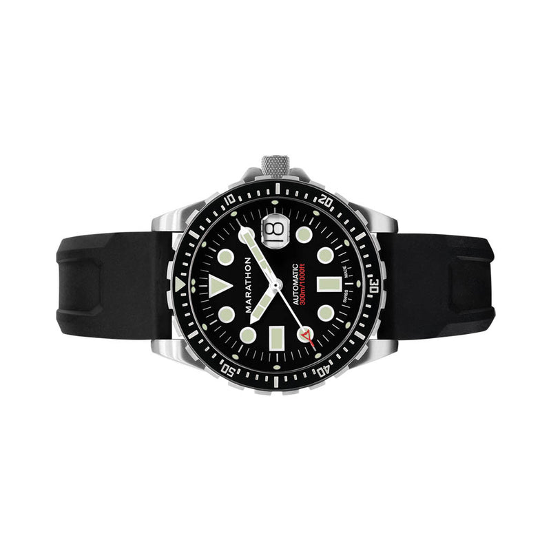 Marathon 46mm Automatic OSAR-D with Black Dial and Rubber Strap #WW194037SS-2030