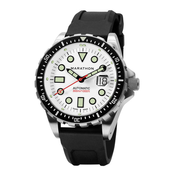 Marathon 46mm Automatic OSAR-D with Arctic Dial and Rubber Strap #WW194037SS-2530