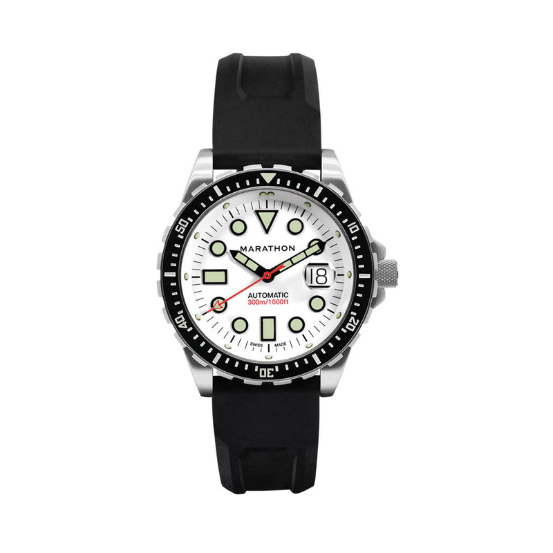 Marathon 46mm Automatic OSAR-D with Arctic Dial and Rubber Strap #WW194037SS-2530