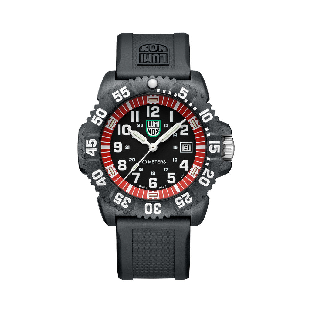 Luminox Navy SEALS/レッド Luminox G Sea Lion Black & Red Tritium Watch #X2.2051 — Long