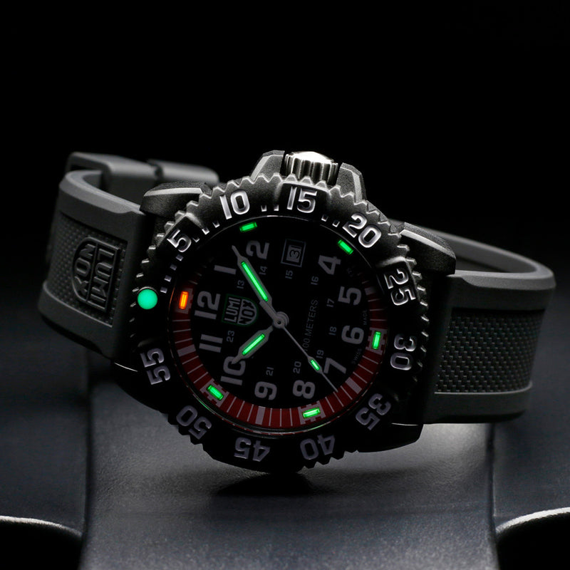 Luminox G Sea Lion Black & Red Tritium Watch #X2.2051