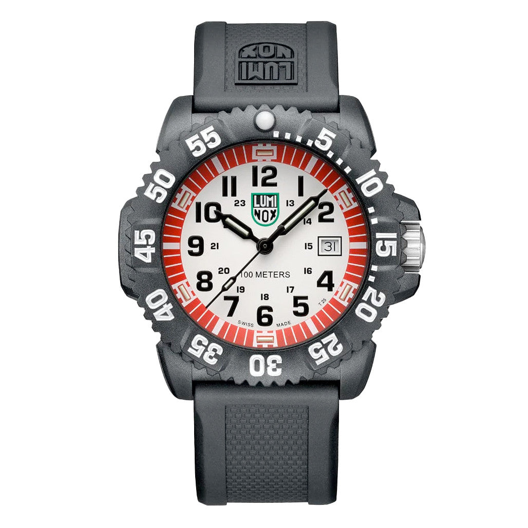 Luminox 44mm G Sea Lion Dive Watch With Red and White Dial #X2