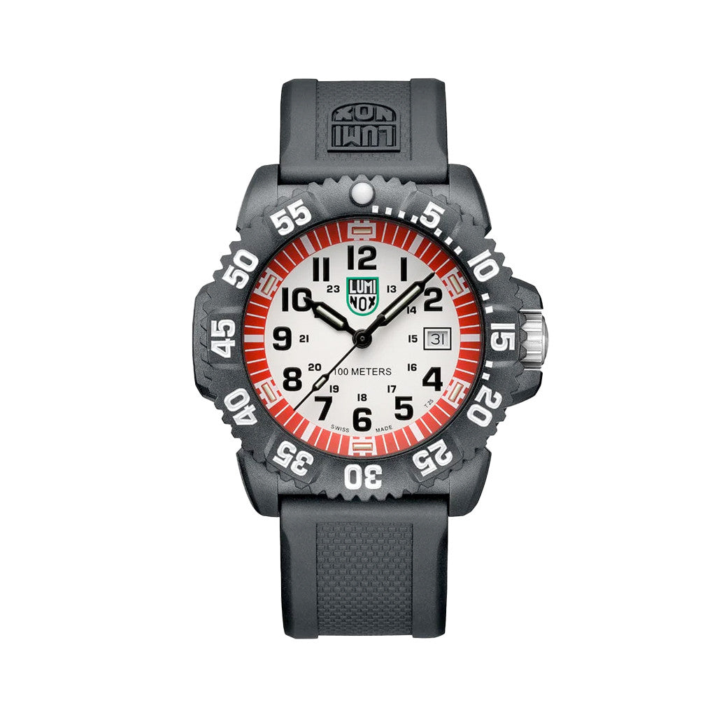 Luminox 44mm G Sea Lion Dive Watch With Red and White Dial #X2