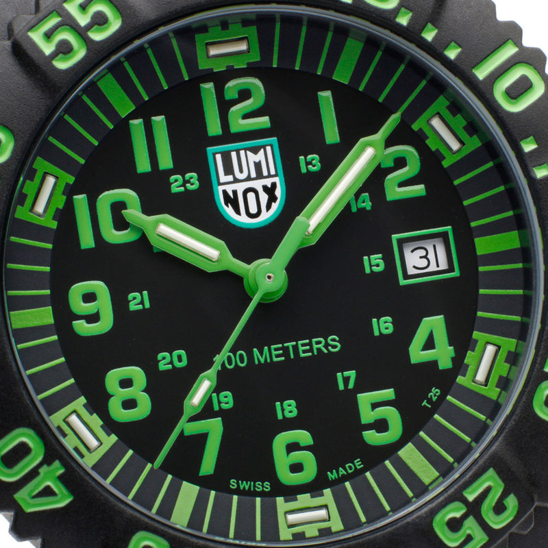 Luminox G Sea Lion Black & Green Tritium Watch #X2.2067