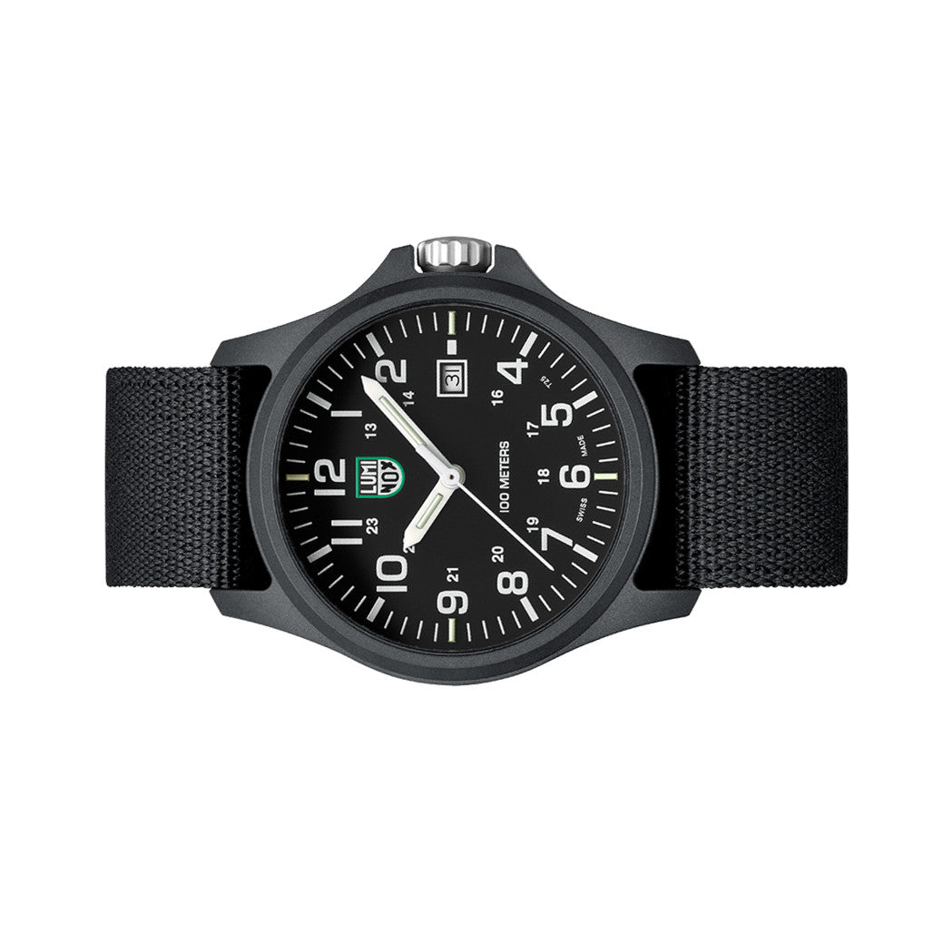 Luminox G CARBONOX™ Black and White 43mm Nylon Strap #X2.2401.NB