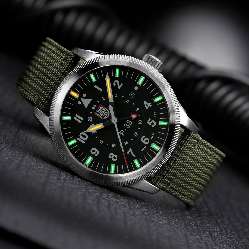 F*1様 LUMINOX SERIES8400カモフラ Luminox 42mm P-38 LIGHTNING GMT Pilot Watch #XA.IE21 — Long Island