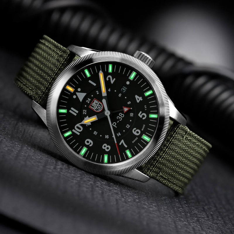 Luminox 42mm P-38 LIGHTNING GMT Pilot Watch #XA.IE21