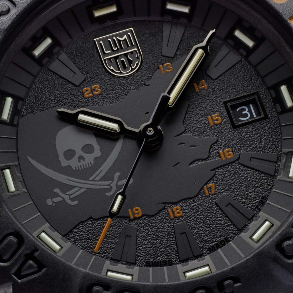 Luminox 44mm Navy SEAL 3050 Dive Watch Limited Edition Pirate