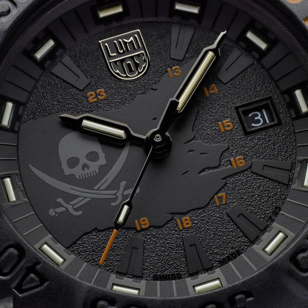 Luminox 44mm Navy SEAL 3050 Dive Watch Limited Edition Pirate Watch #XS.3051.PIR.LE